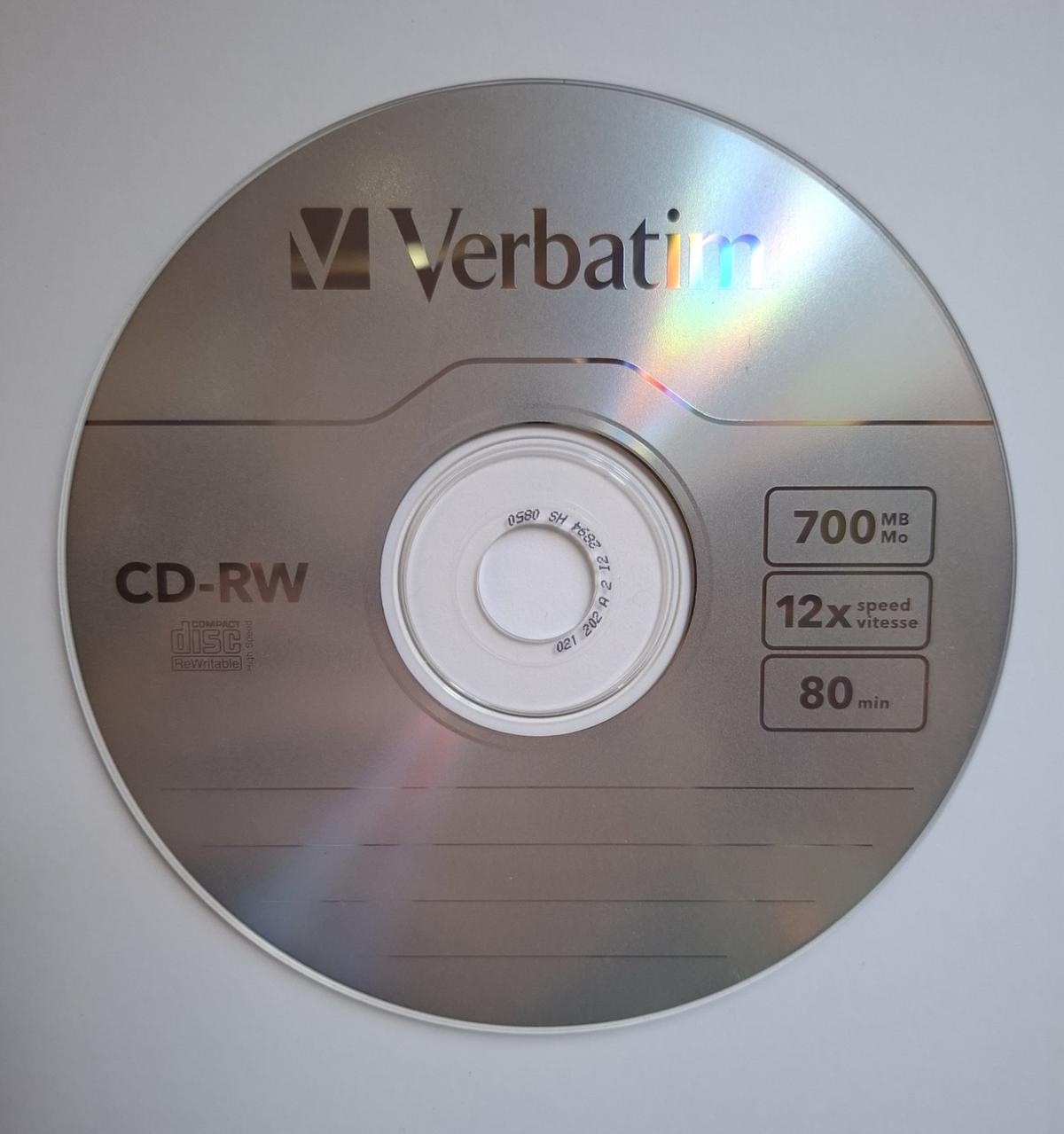 CD RW VERBATIM